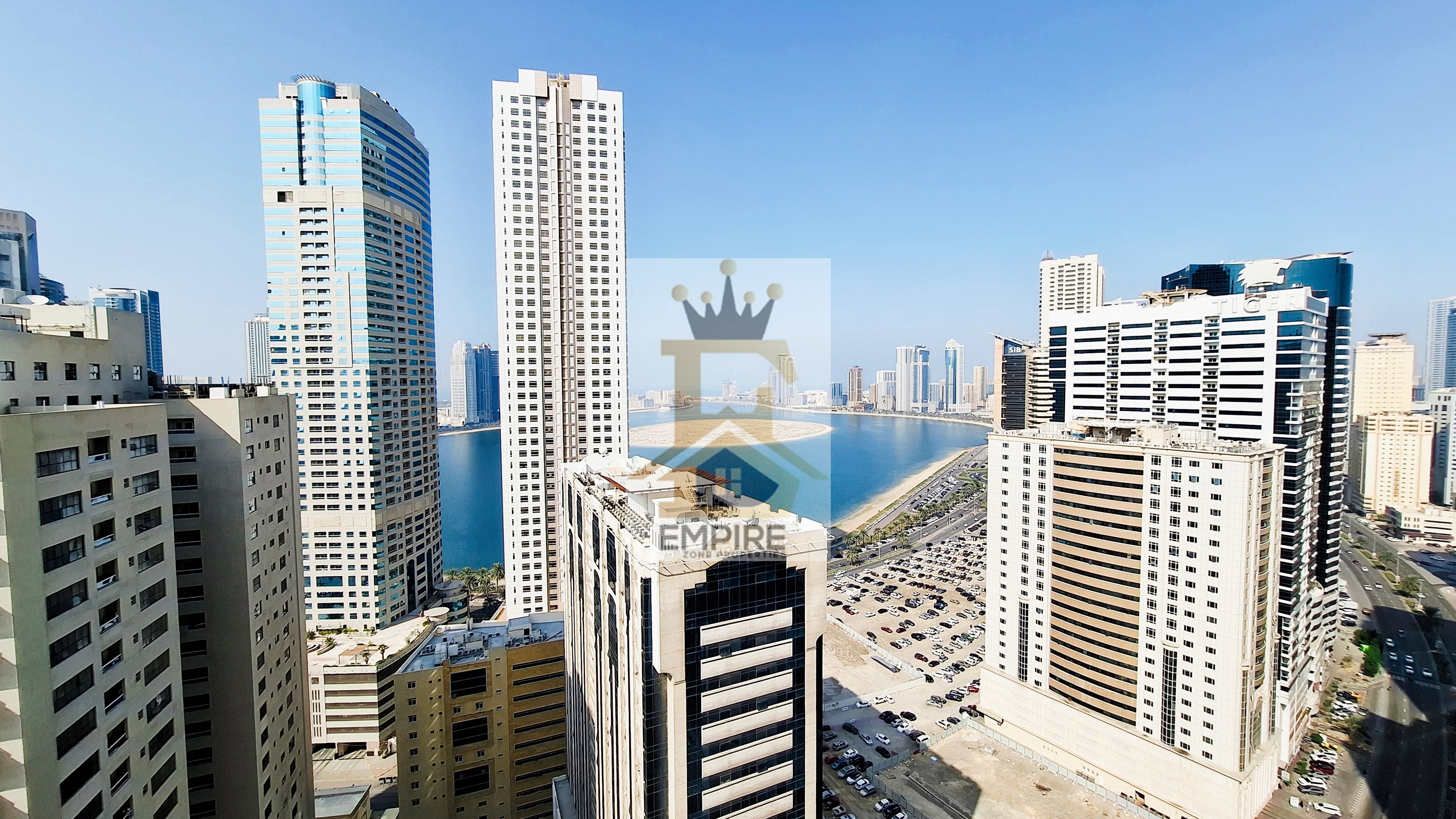 Spacious 3BHK Apartment | Kitchen with Stunning Sea View Balcony Spacious Living Master Bedroom Maid Room with Attached Bathroom | Chiller Free Free Gym & Pool | 1 Parking Free 15 Days Free