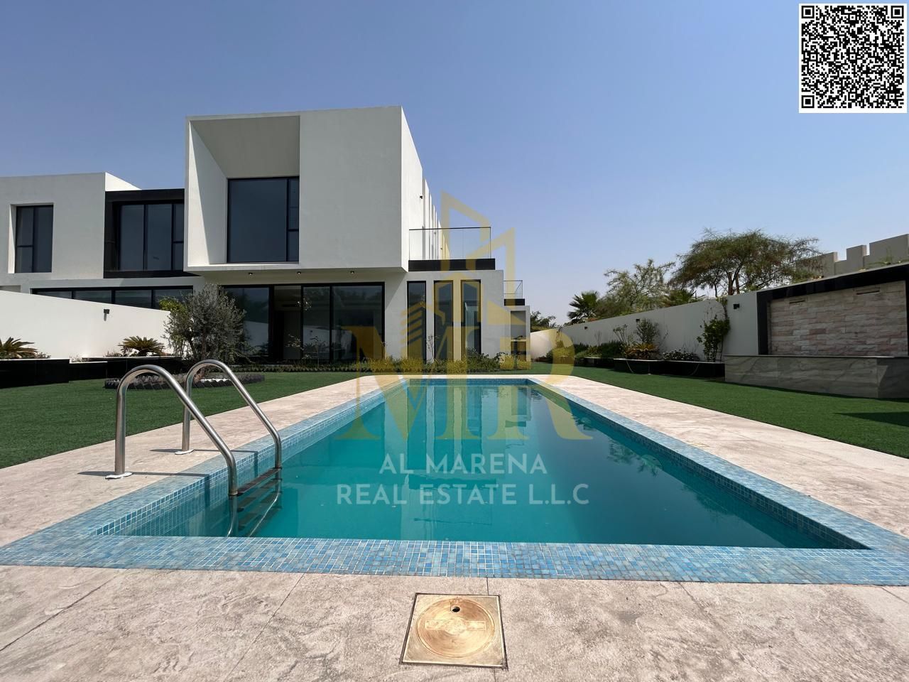 Luxury villa for sale in Al-Zawraa – 4 master bedrooms with swimming pool and large living room, price includes electricity, water and air conditionin
