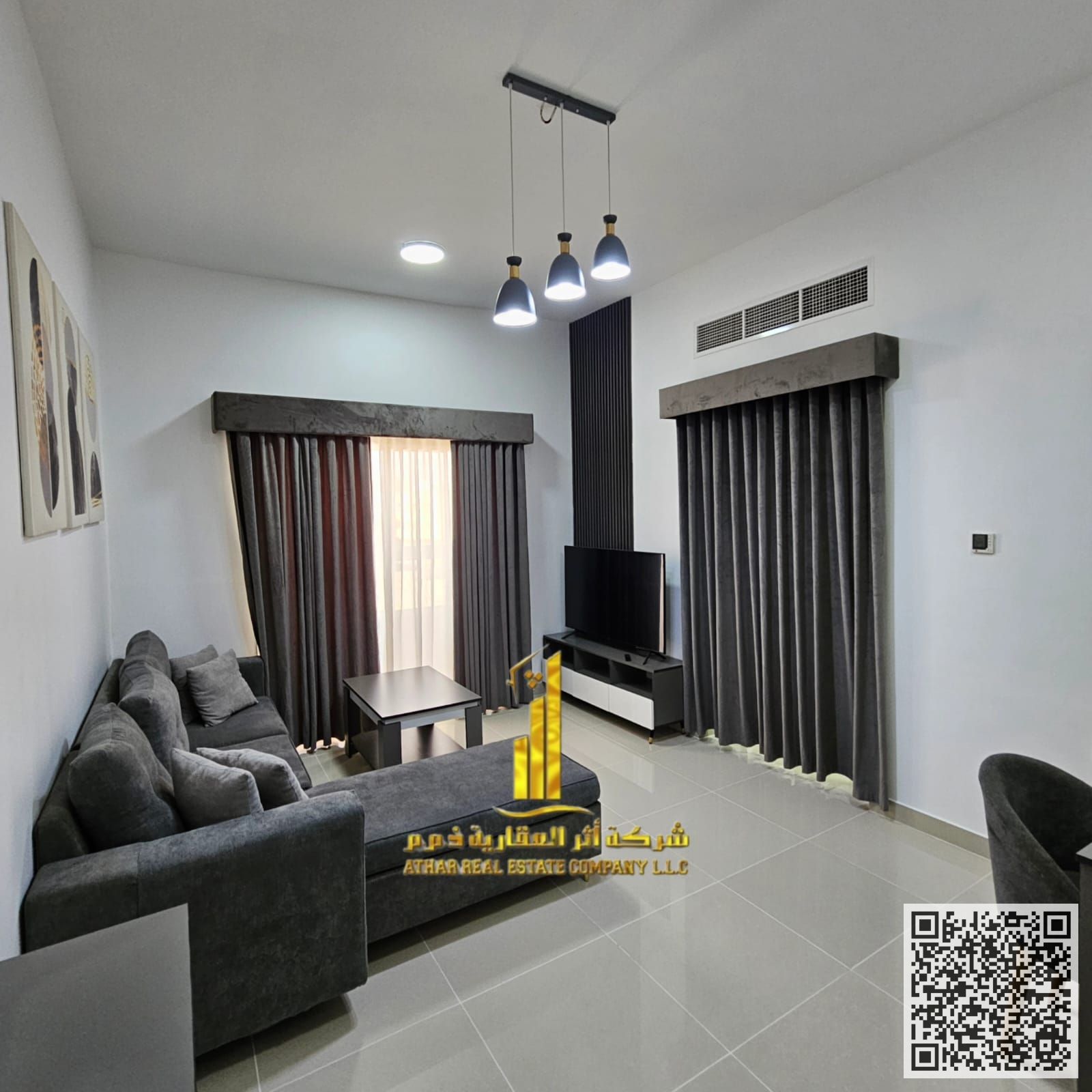 Luxury apartment, second occupancy One bedroom, living room with balcony, for monthly rent on Al-Muwayhat 2. Fully furnished, at a great price! Re