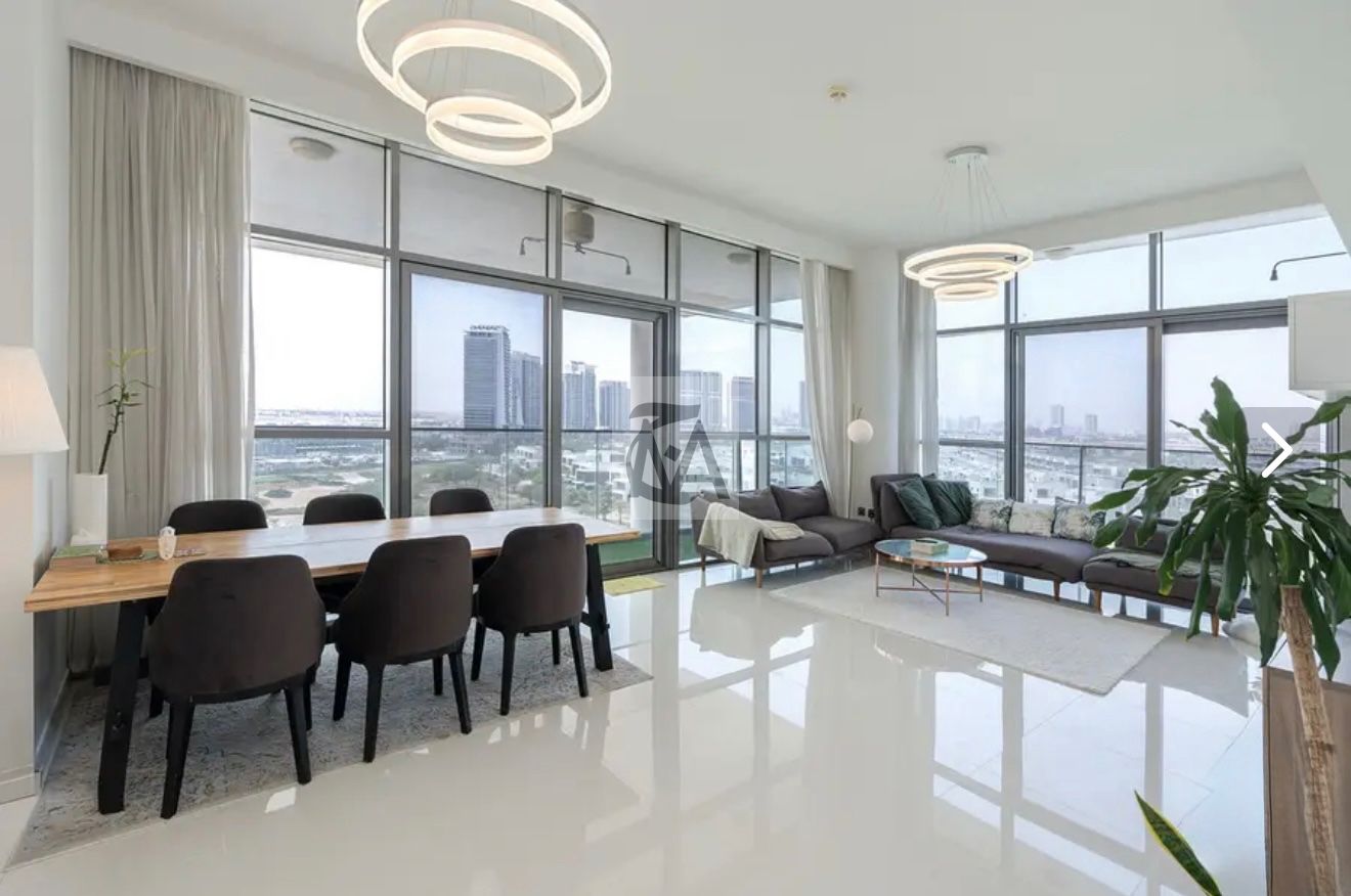 Furnished 3BR Apartment | Golf & Pool View | Golf Veduta B DAMAC Hills