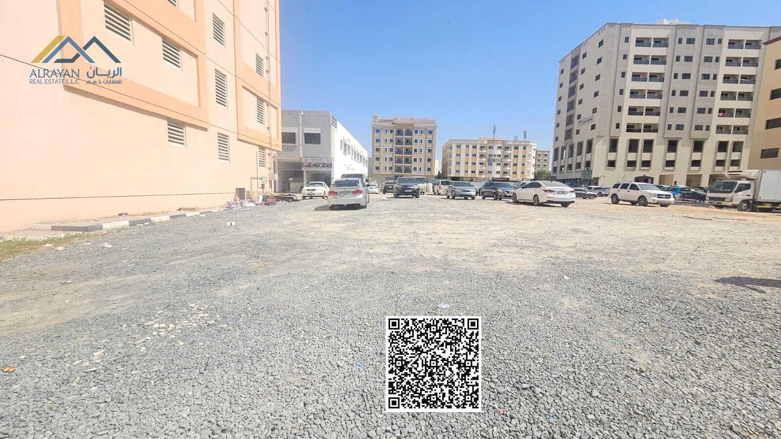A prime business opportunity for building and investment in the heart of Ajman Corner plot for sale, residential/commercial, ground floor + 6 floo