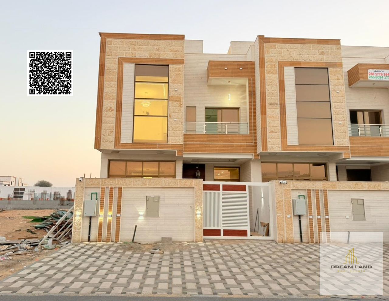 Villa for sale with a garden, including registration fees, water, and electricity, and close to all services and public facilities. Freehold ownership