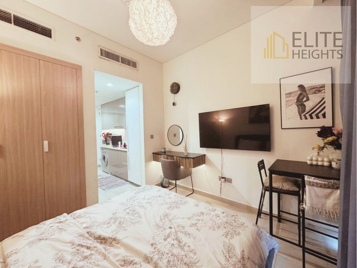 Furnished Studio | Balcony | Pool & Downtown View | Azizi Riviera 21 Meydan One