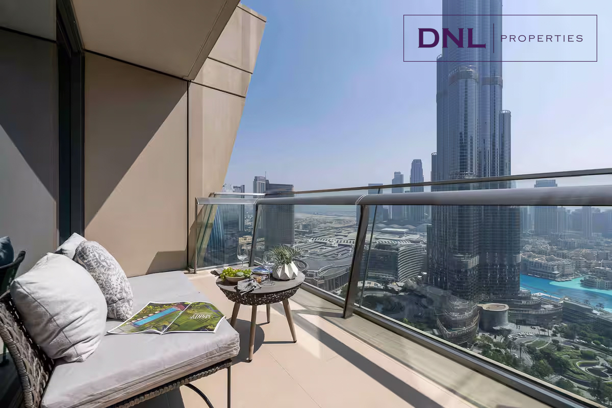 Balcony | Burj Khalifa View | Furnished | Vacant