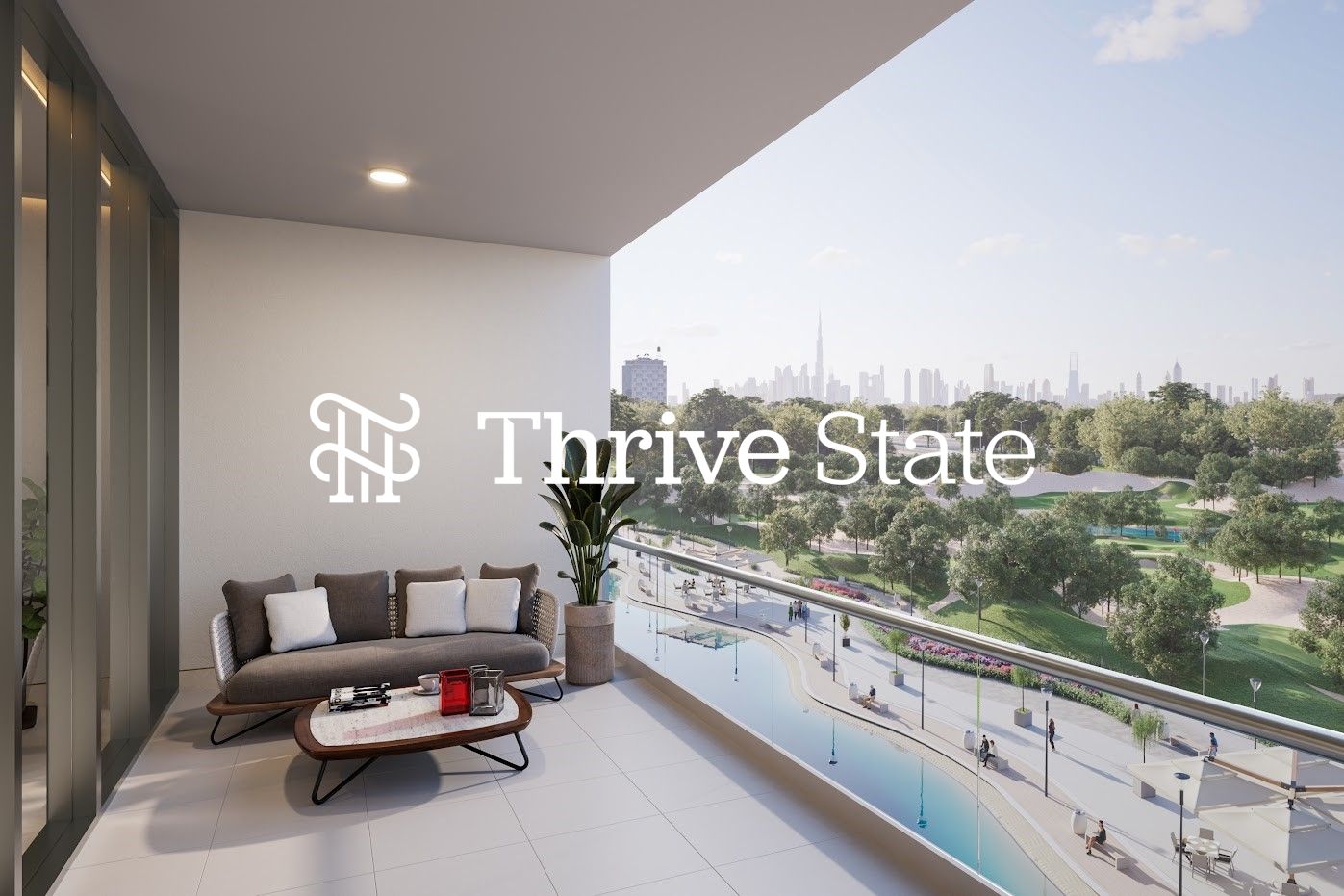 Furnished 1 BR with Park and Downtown Views