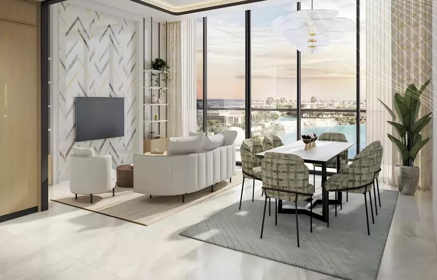 Furnished Studio | Waterfront Lagoon View | Azizi Venice 12 B