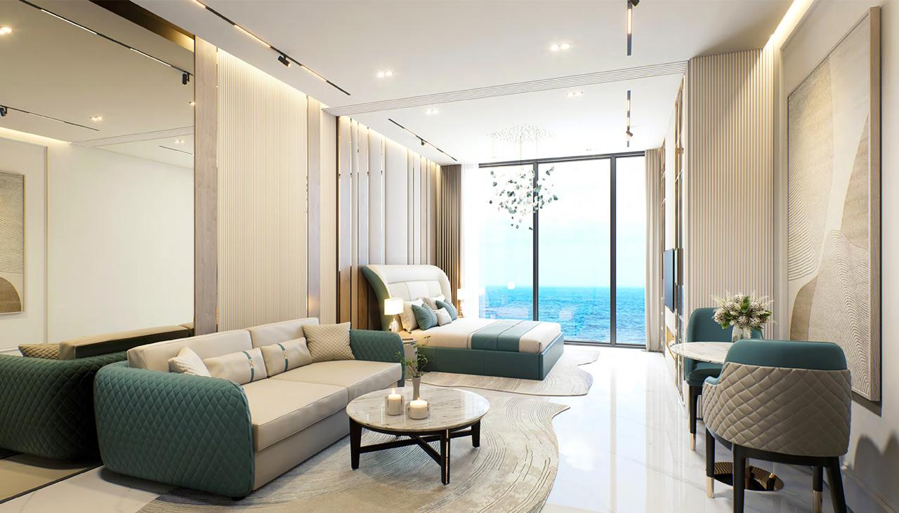 Furnished Studio | Breez by Danube | Sea & City View