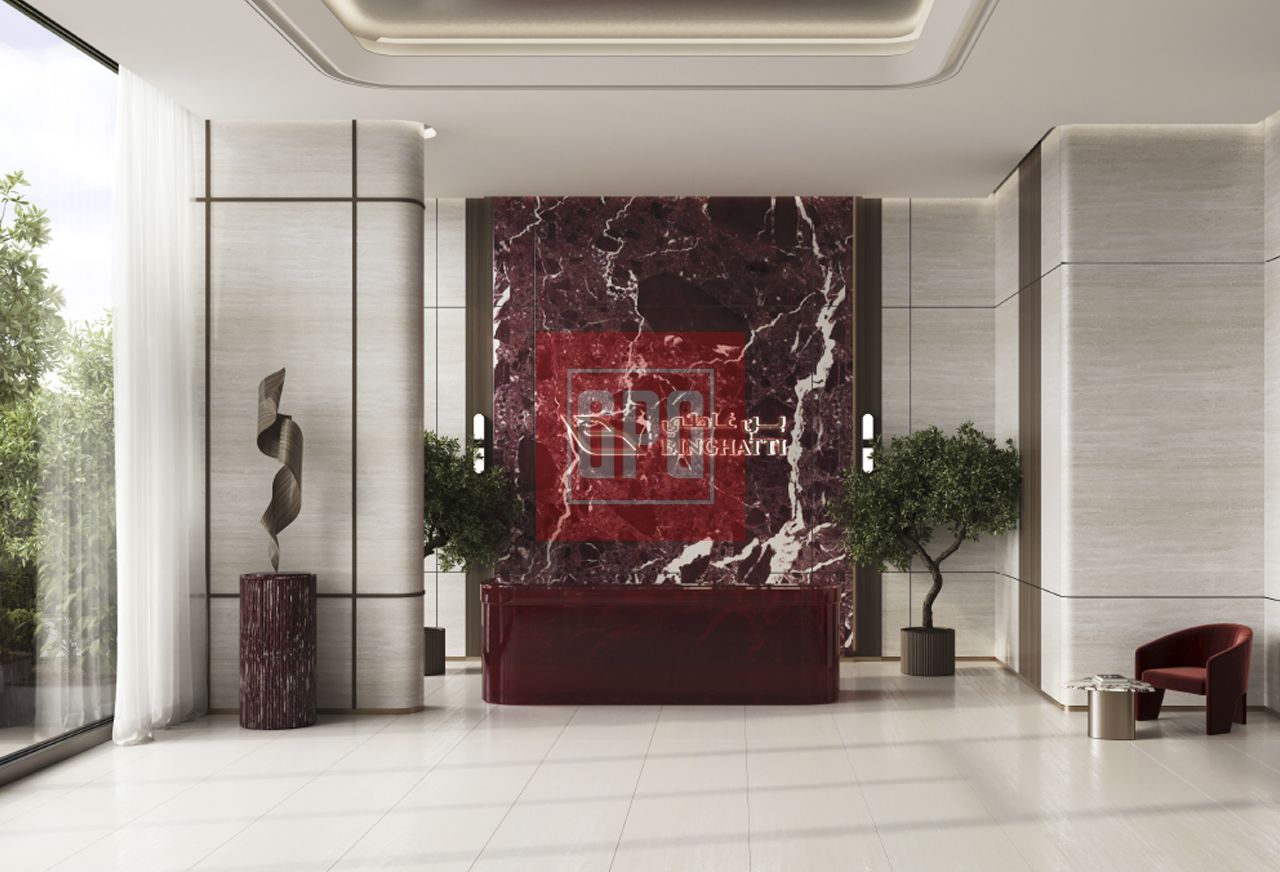 Modern Office | Binghatti Ruby | Park & Pool Outlook