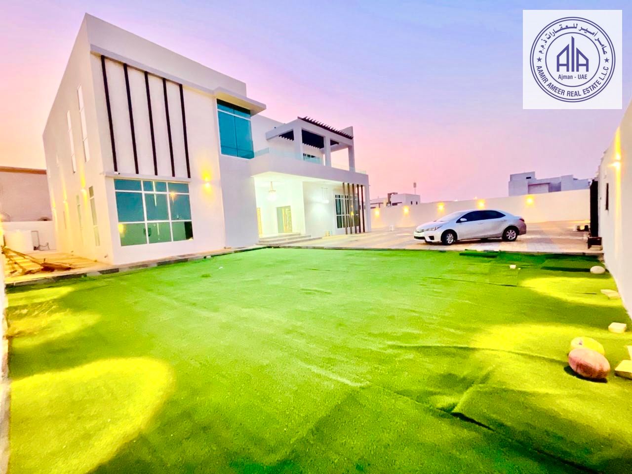 5 BEDROOM FULLY LUXURY VILLA AVAILABLE FOR RENT IN AL RAQIB AJMAN