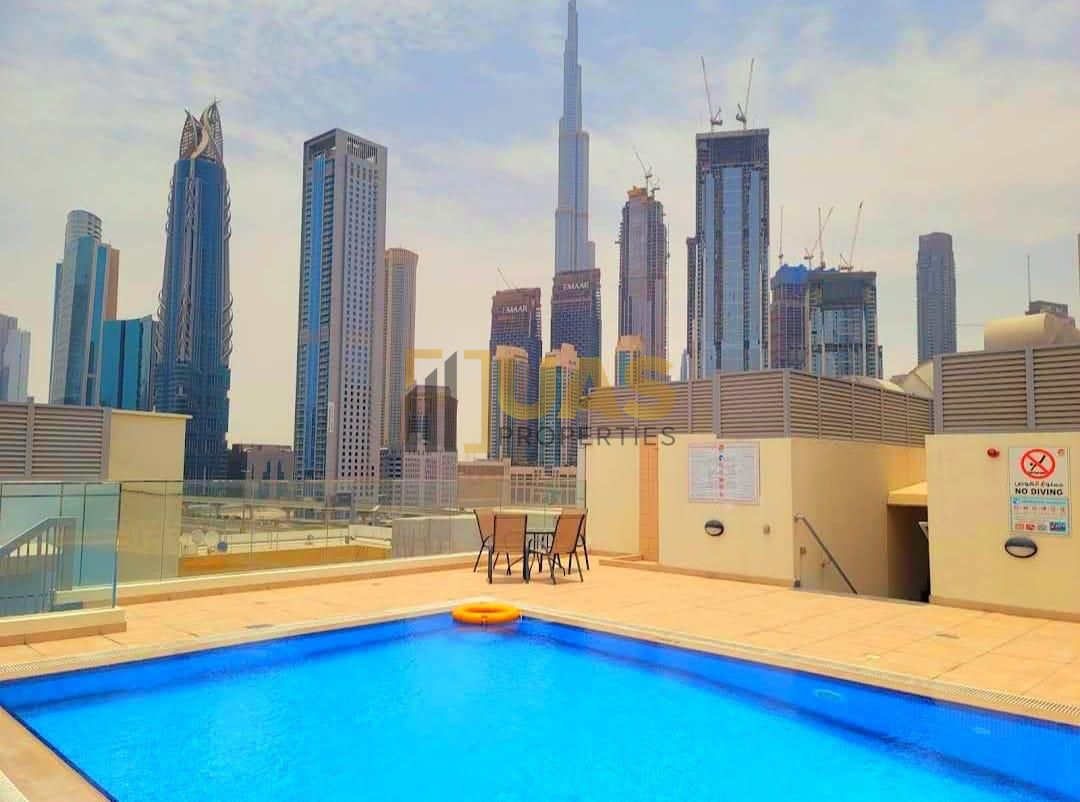 Lavish 1bhk with gym pool parking free near to Sheikh Zayed Road