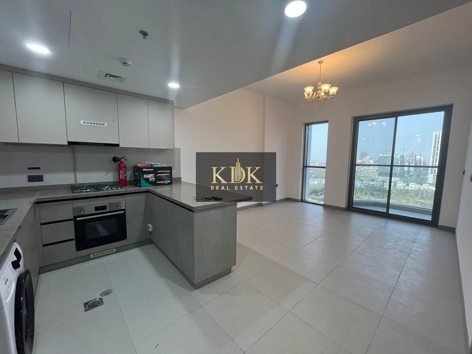1 Bedroom Apartment | Oasis Vista Residences JVC | Balcony & City View