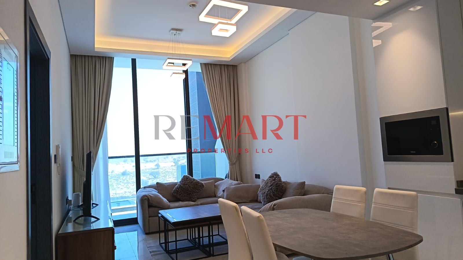 Furnished 1BR Apartment | Samana Park Views Arjan | Balcony & Skyline View