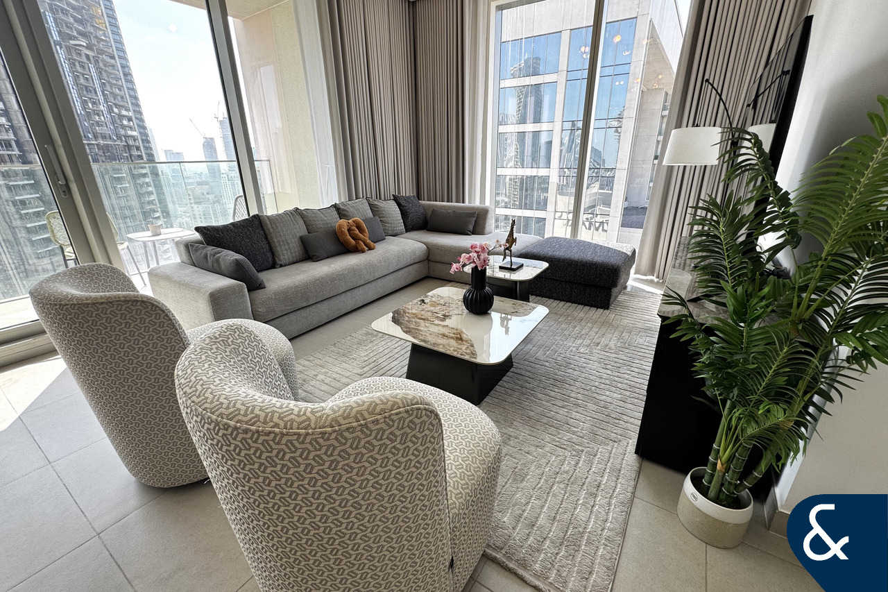 Partial Burj View | 3BR+Maid | Opera District