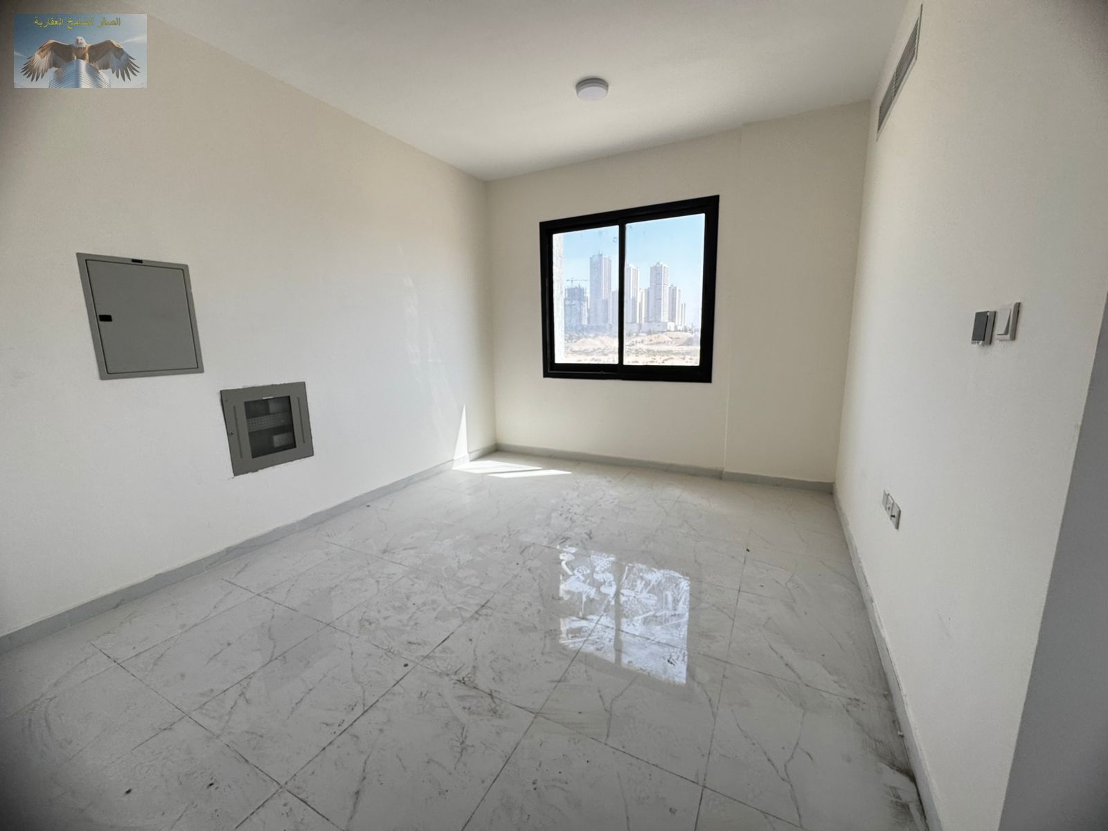 First tenant 1BR apartment in Al Alia Ajman with 2 bathrooms and balcony annual rent quiet area good space
