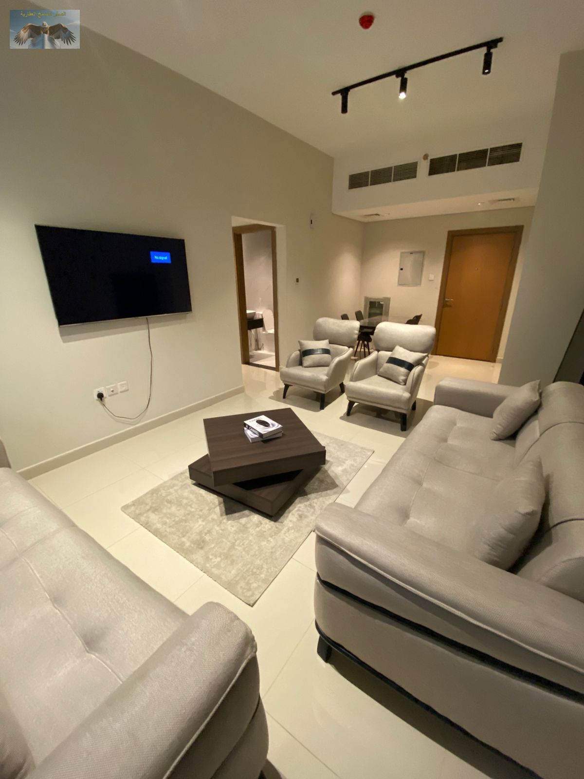Fully Furnished Two-Bedroom Apartment in a Prestigious Tower – Directly on Khalifa Street – Near Gulfa Bridge – AED 6,000 Including Bills & Interne
