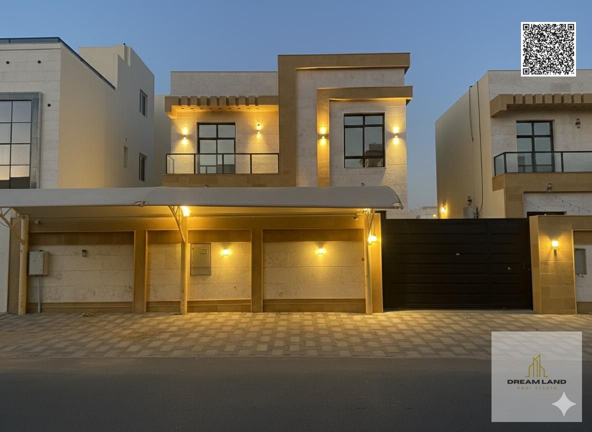 Villa for sale in Ajman, Al Zahia, at a bargain price, including electricity, water, and air conditioning.
