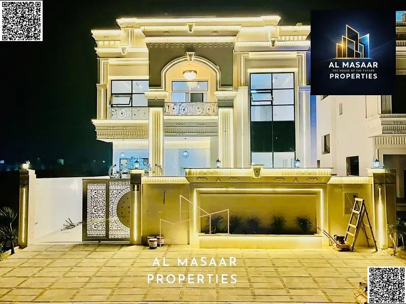 For sale: A modern villa in Al-Haliou, including registration and ownership fees, central air conditioning, close to all services, near Al-Sh Street.