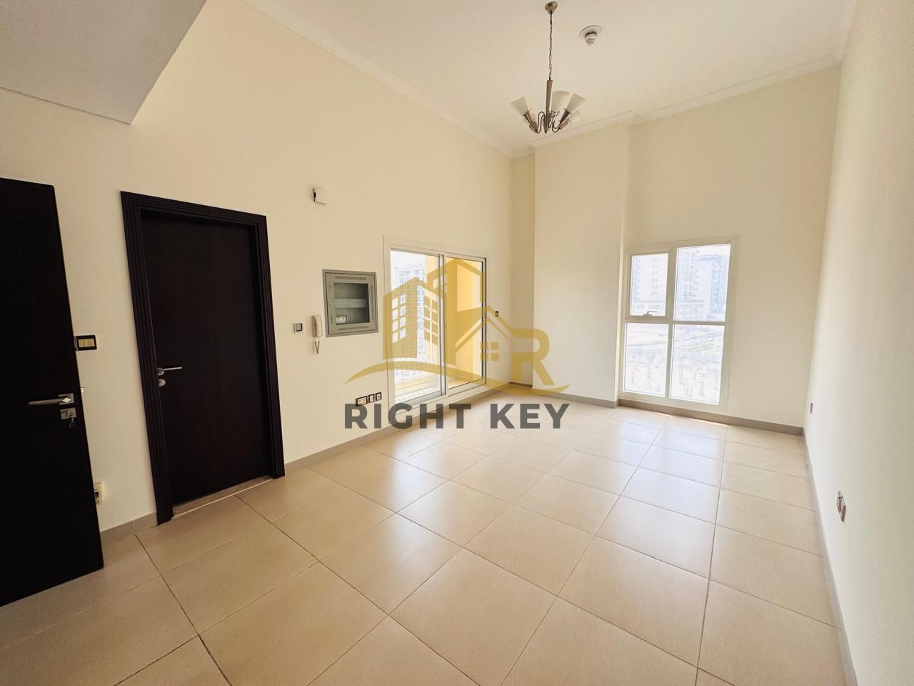 Studio Apartment | Rose Palace Arjan | Balcony & Pool View
