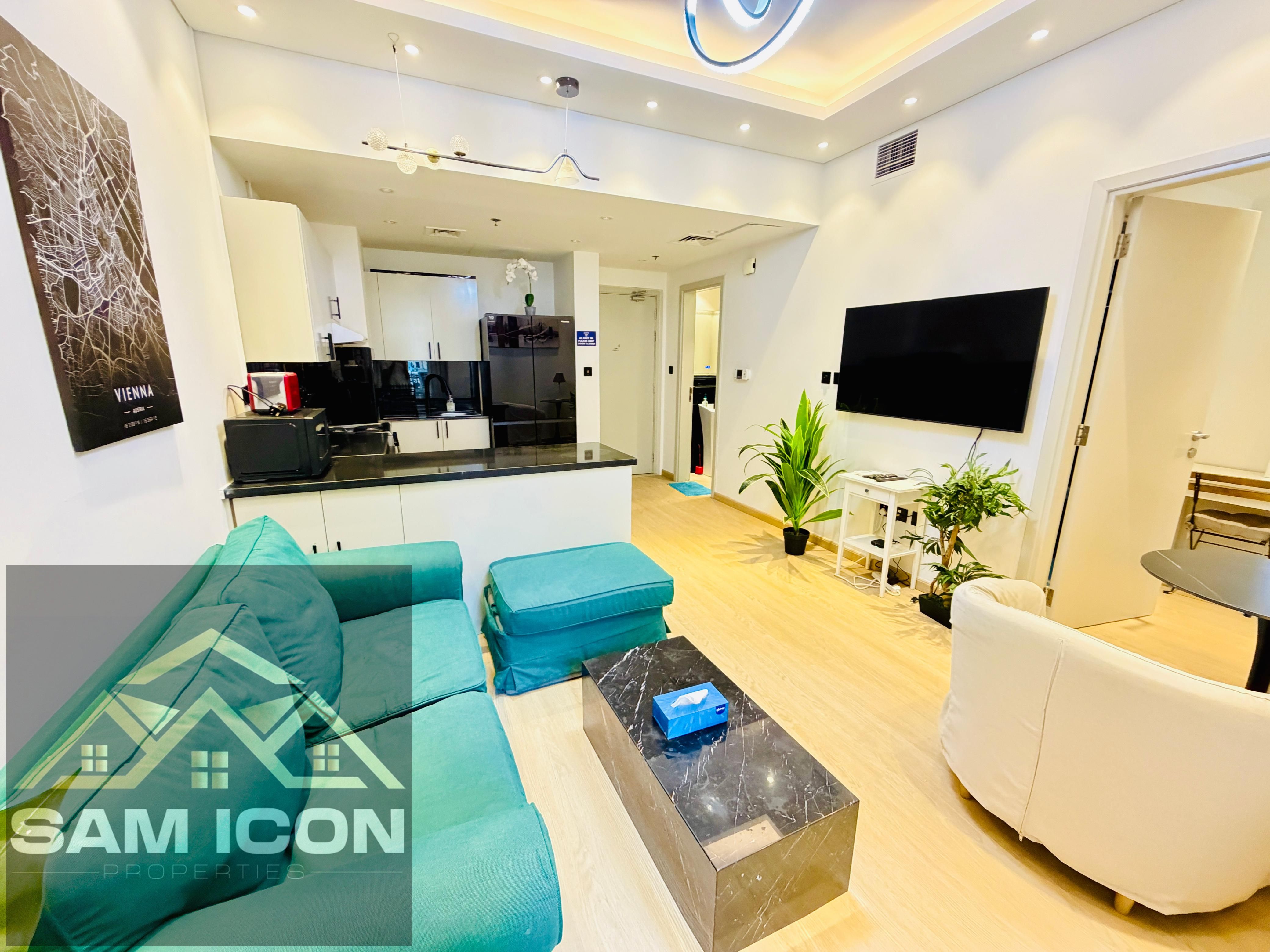 1BR Apartment | Furnished | Balcony & City View | Multiple cheques