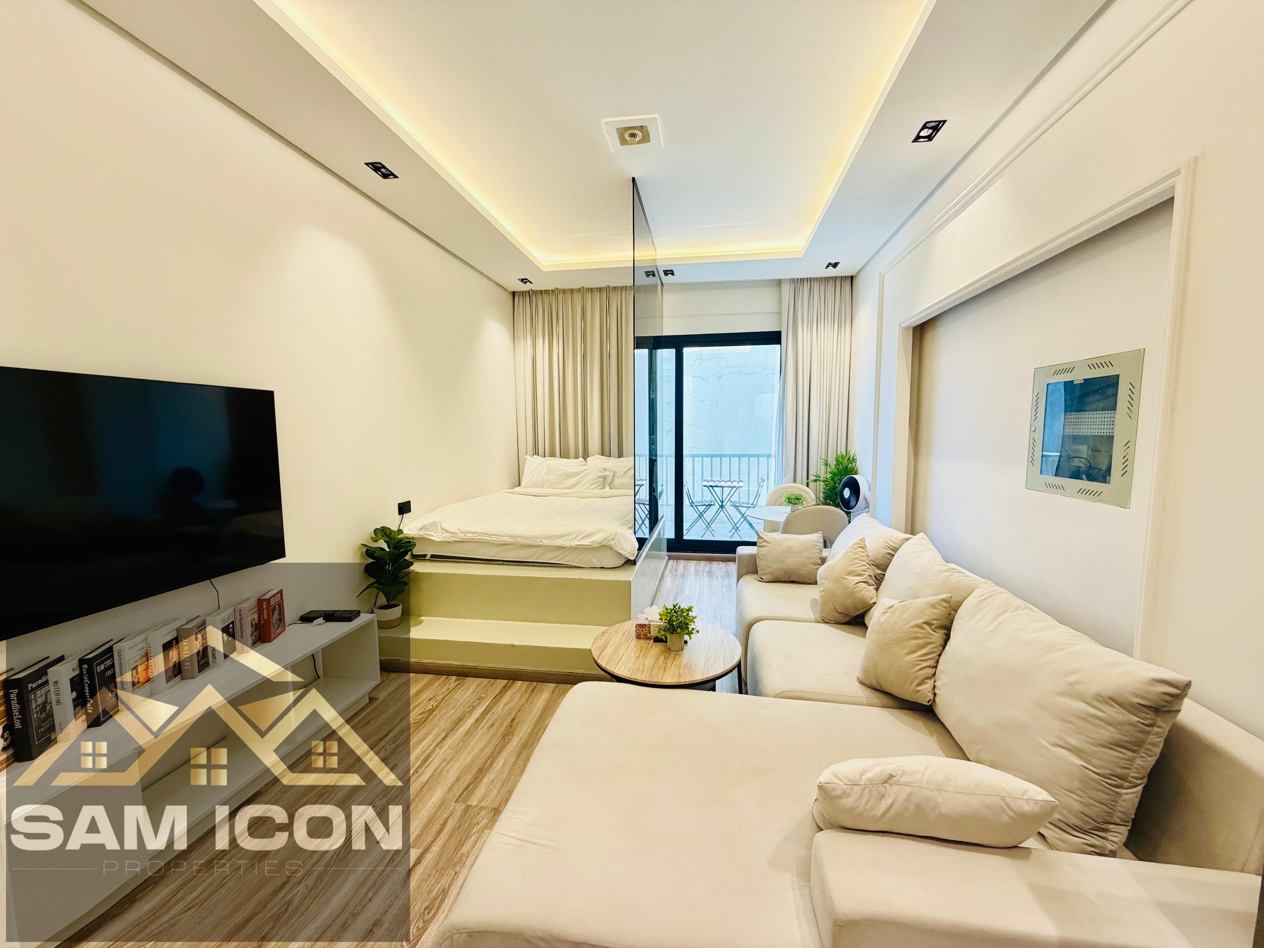 Furnished Studio | Balcony | Pool View | minimum cheques