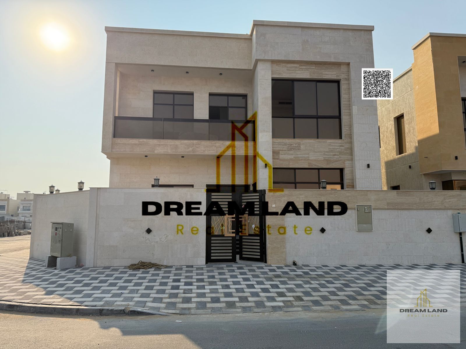 Including registration fees, Amazing villa, consists of 4 master bedrooms with built in wardrobes , rooftop and central AC, now for sale