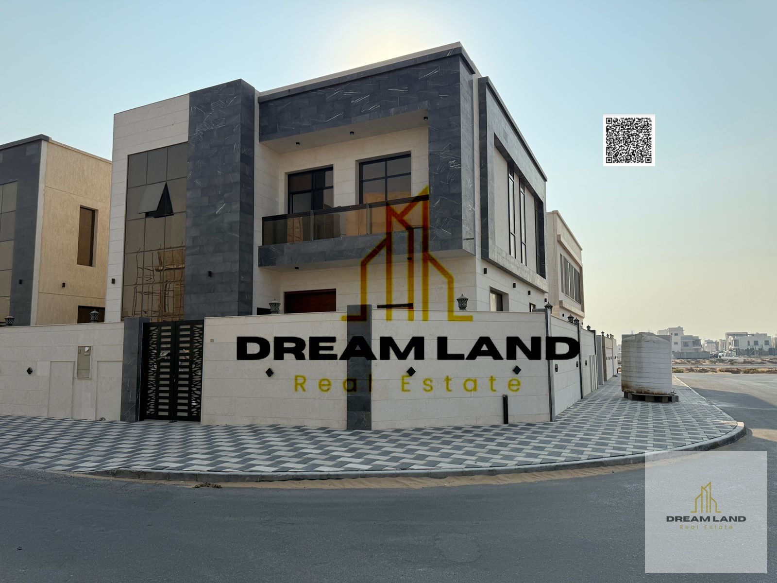 Including registration fees, Amazing villa in front of a large garden, consists of 5 master bedrooms with built in wardrobes and central AC,