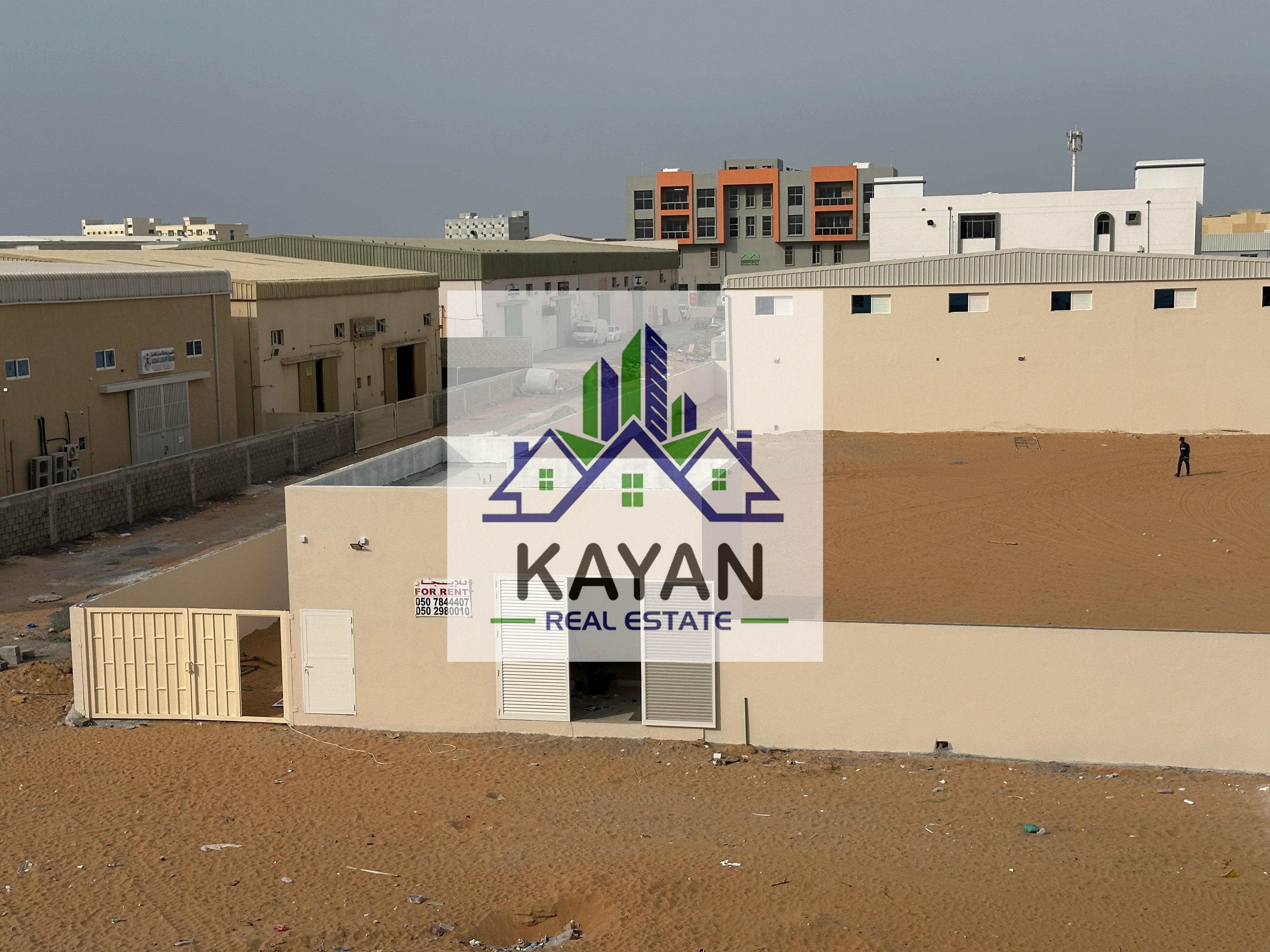 Brand New Yard for Rent–36,600 sq. ft on Main Road-2 warehouses 7,000 sq. ft- 160 kW power