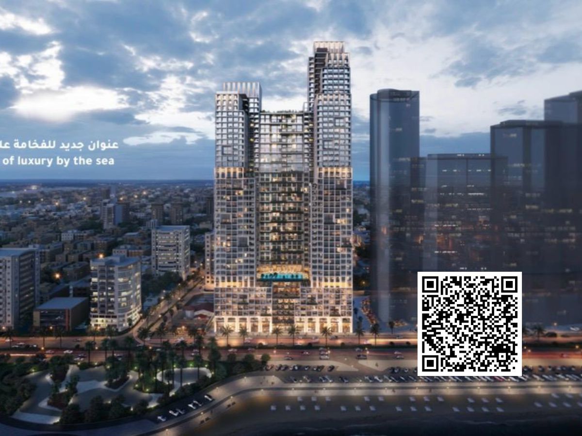 Luxury 1BR with Partial Sea View in Mawjan Tower | Only 1% Monthly