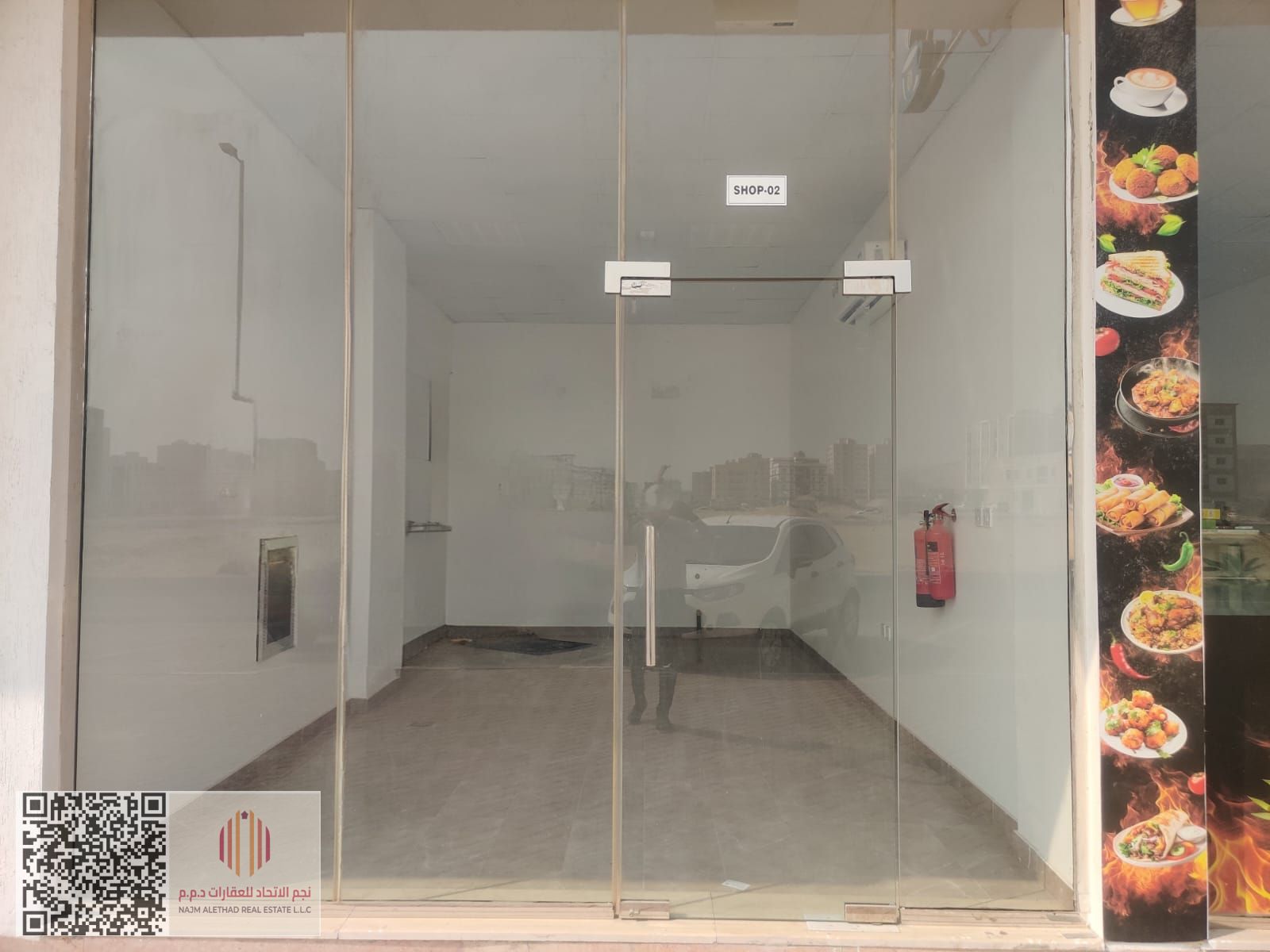 A distinctive commercial shop available for annual rent, located in Ajman – Al Jurf Industrial Area 3, in a strategic and vibrant location very close