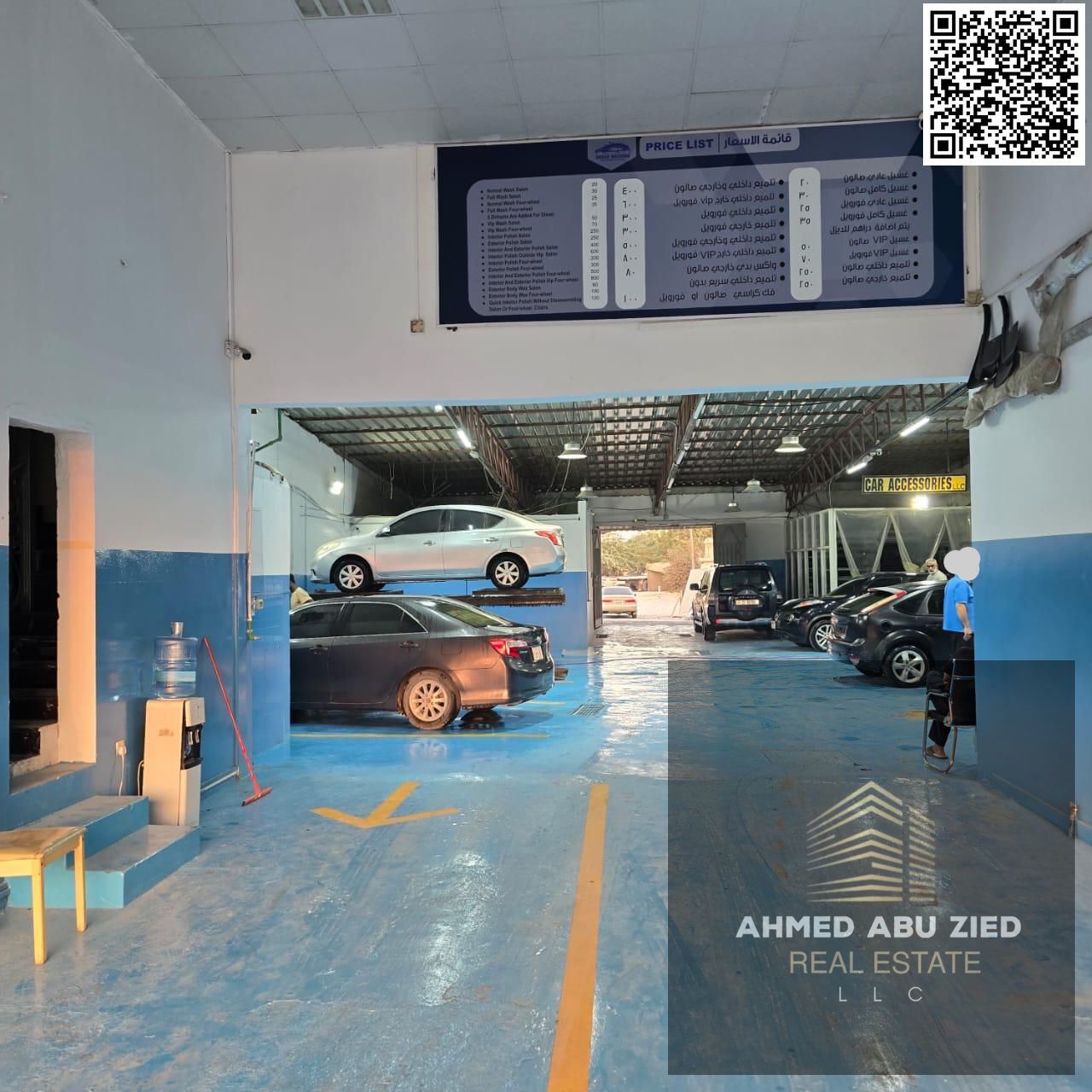 Excellent opportunity for investors | Strategic location on a main street in Al Juwais area, Ras Al Khaimah | Car wash for sale | Spacious area and pr