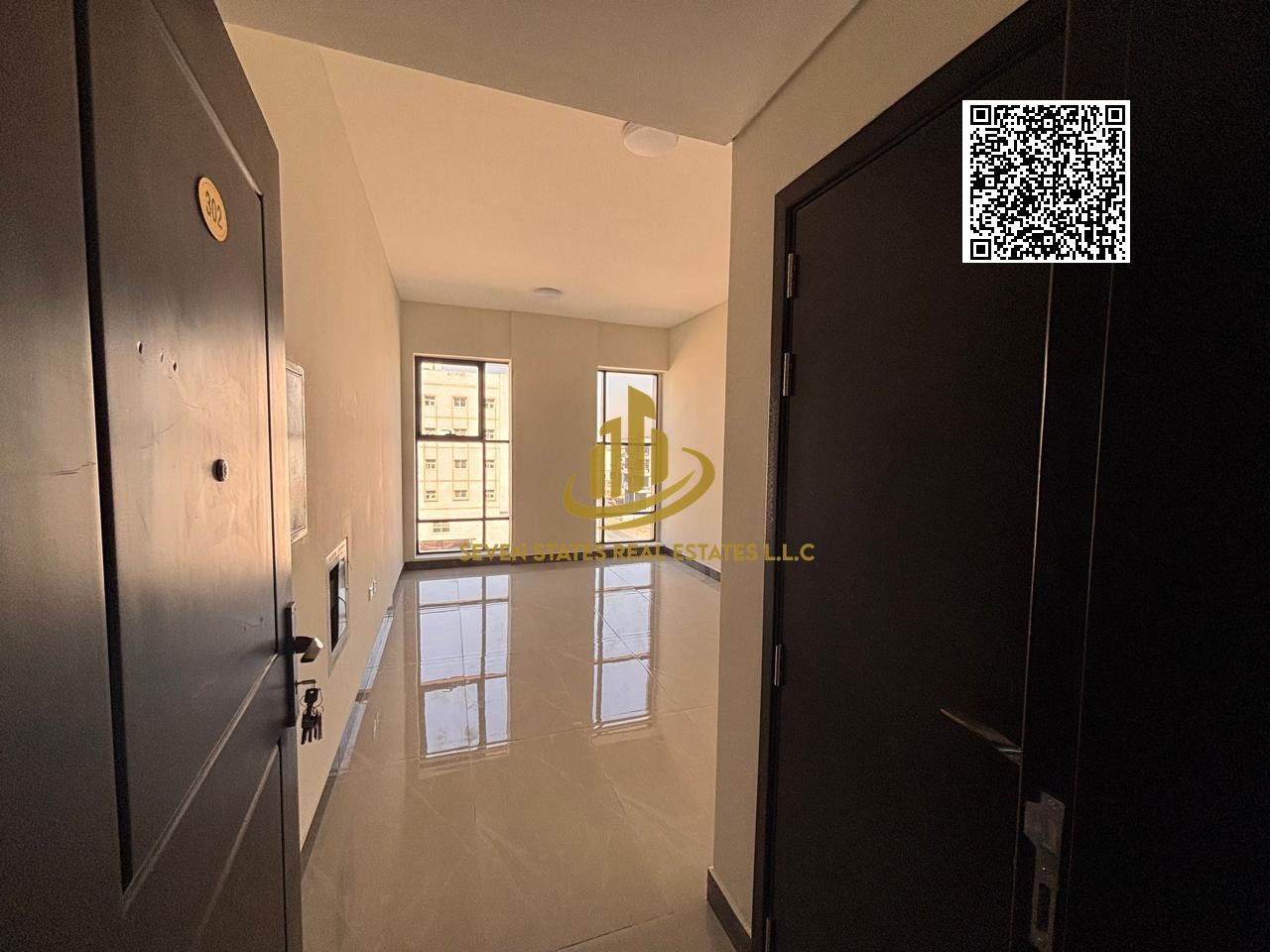 Two Bedrooms and Living Room in Al Jurf 3 | Close to the Chinese Market | First Tenant | Balcony | Central AC