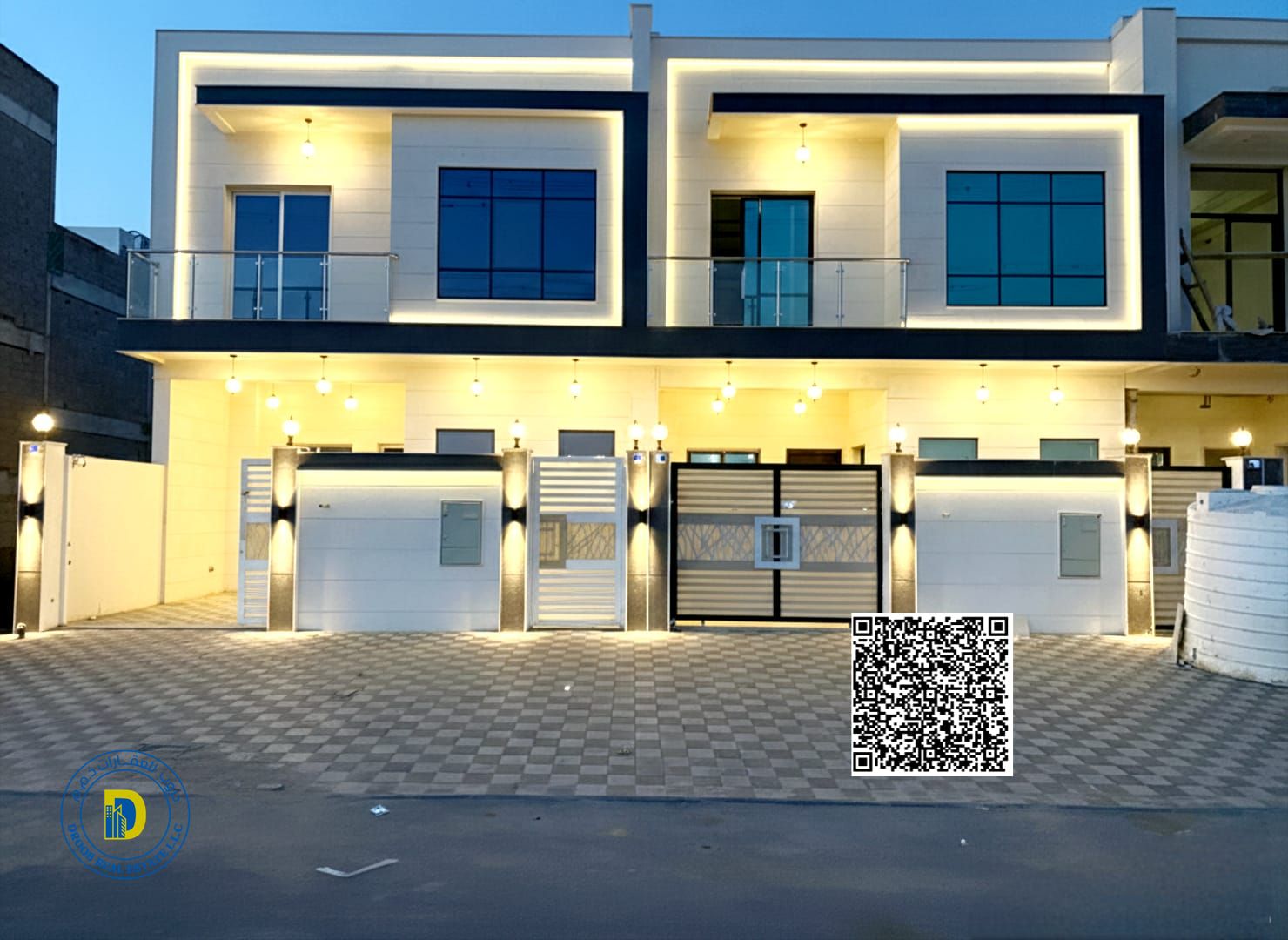 For sale: at a fantastic price! 5-bedroom townhouse with a roof, including registration fees, in Al-Helio 2 . Bank financing . Freehold .