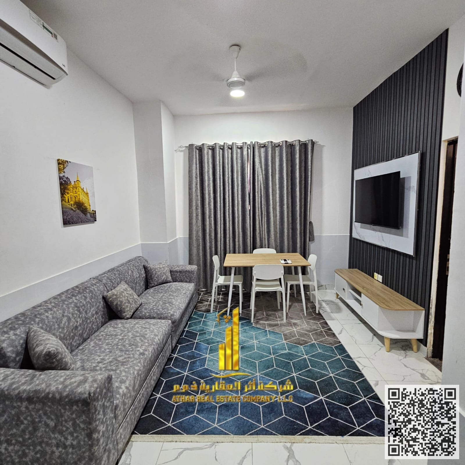 Luxurious fully furnished one-bedroom apartment in Al Jurf 2 – behind D2D and near City Centre Ajman A stylish and fully furnished apartment w