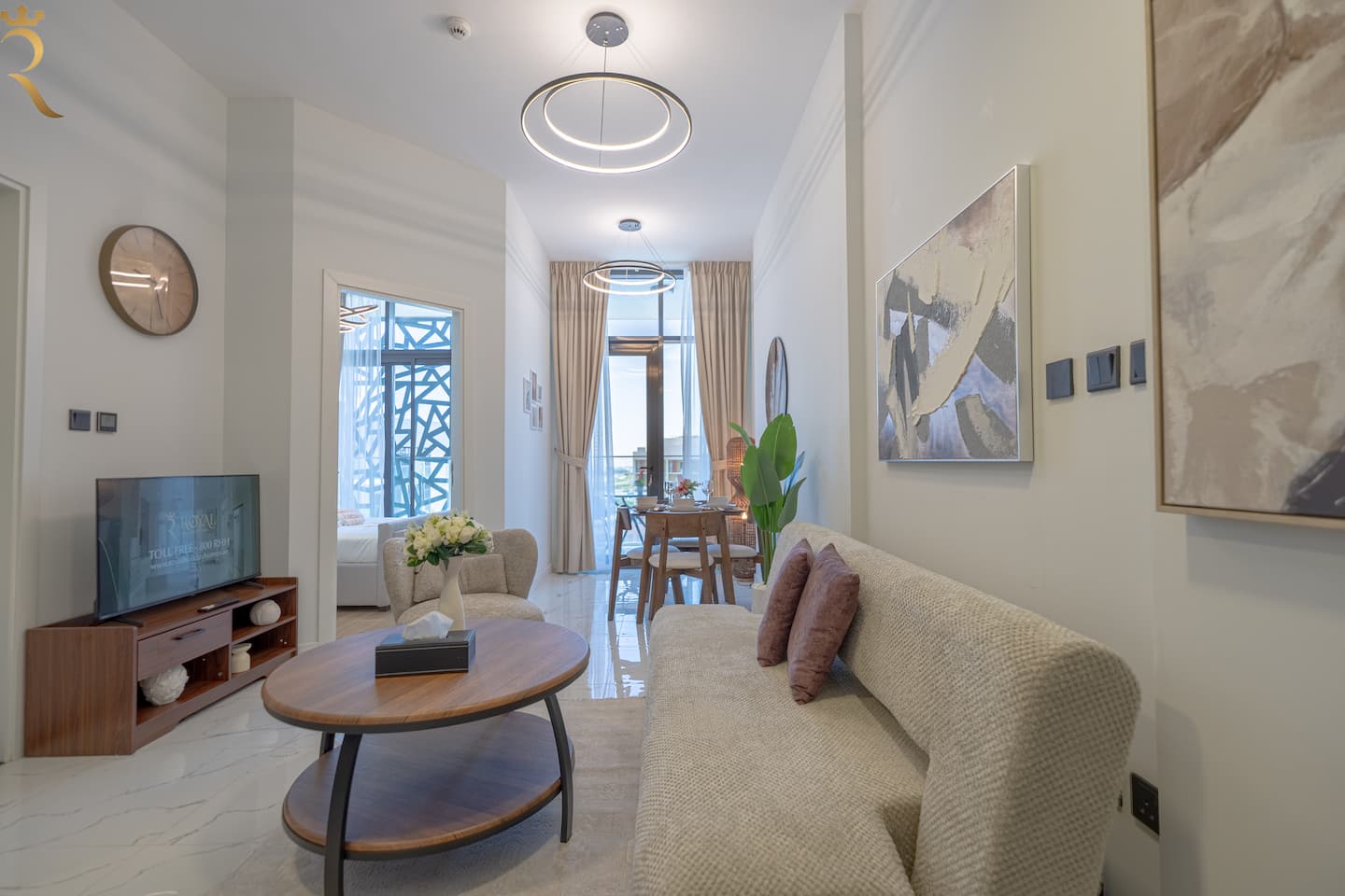 Masdar 1BR Haven | Relaxing Balcony Retreat