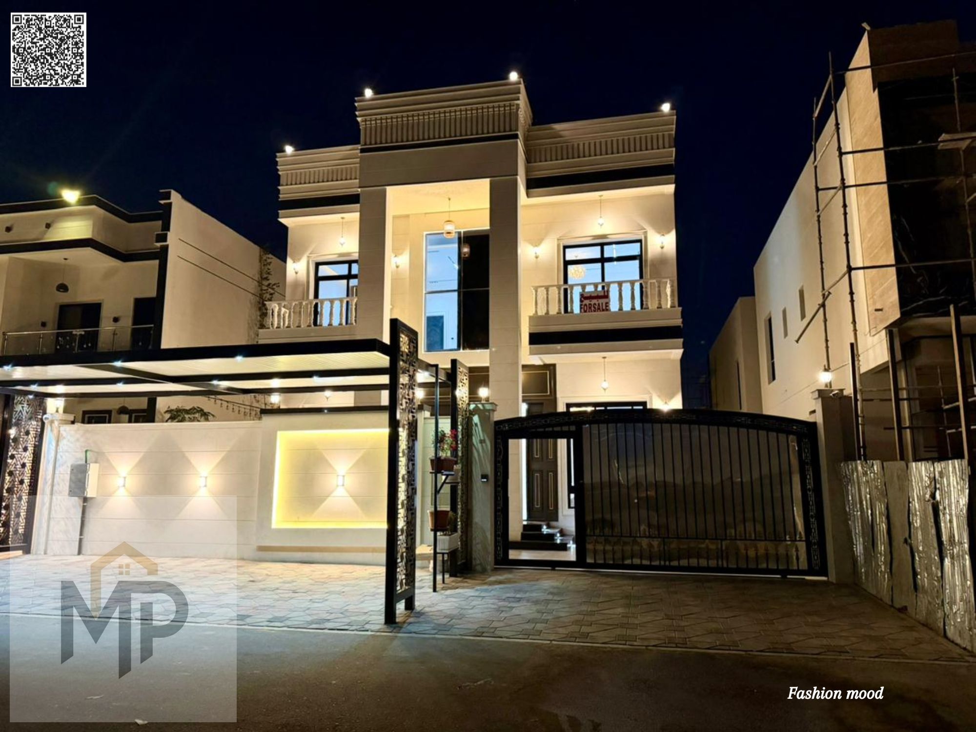 Villa with (pool)|ajman| al Yasmeen|5 master rooms, majlis, hall, maid room, roof|freehold|the price included water, electricity, and central A\C.