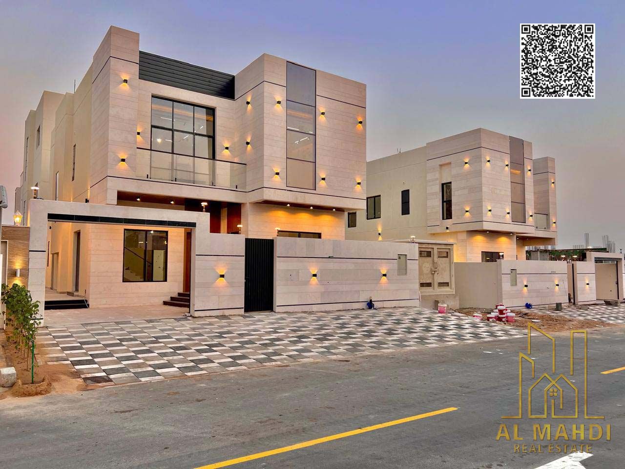 Luxury villa with 4 bedrooms in Al Helio Ajman including registration fees and central AC – prime family living opportunity