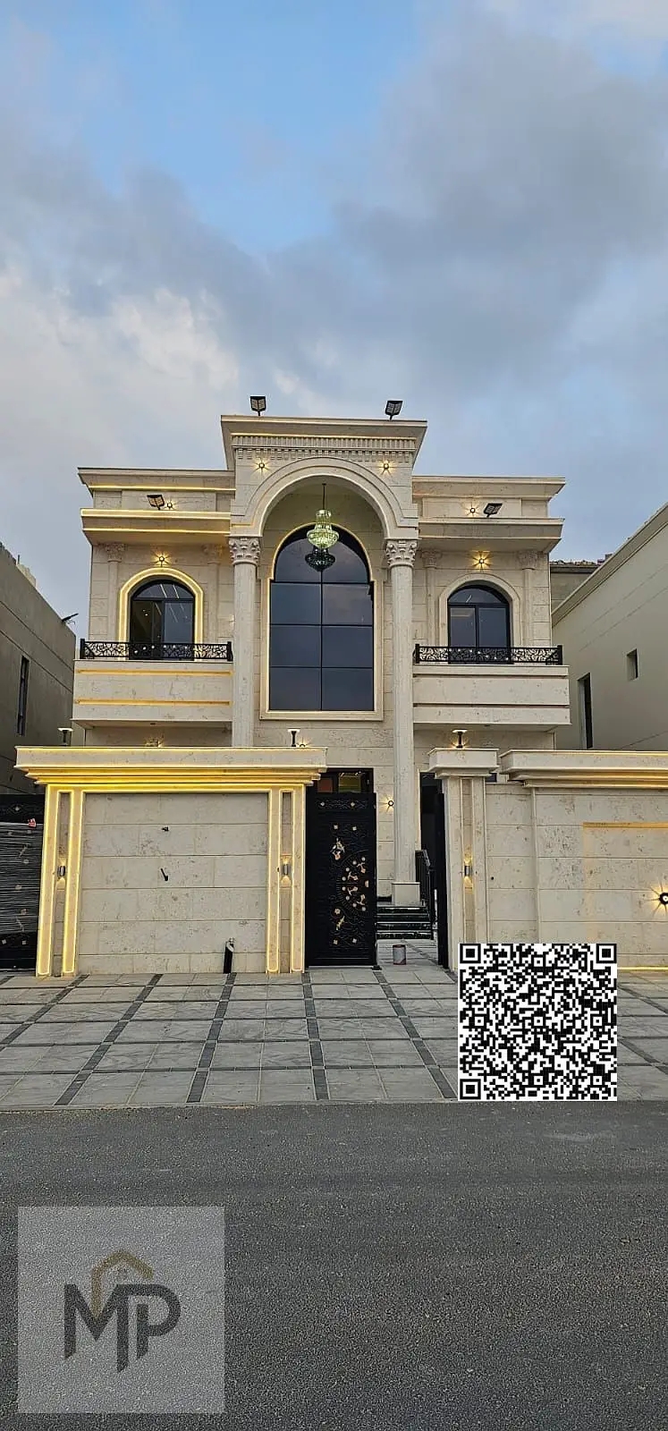 The most luxurious villas in Ajman with a sophisticated classic design, two floors + roof, at a price that includes registration fees. An unmissable o