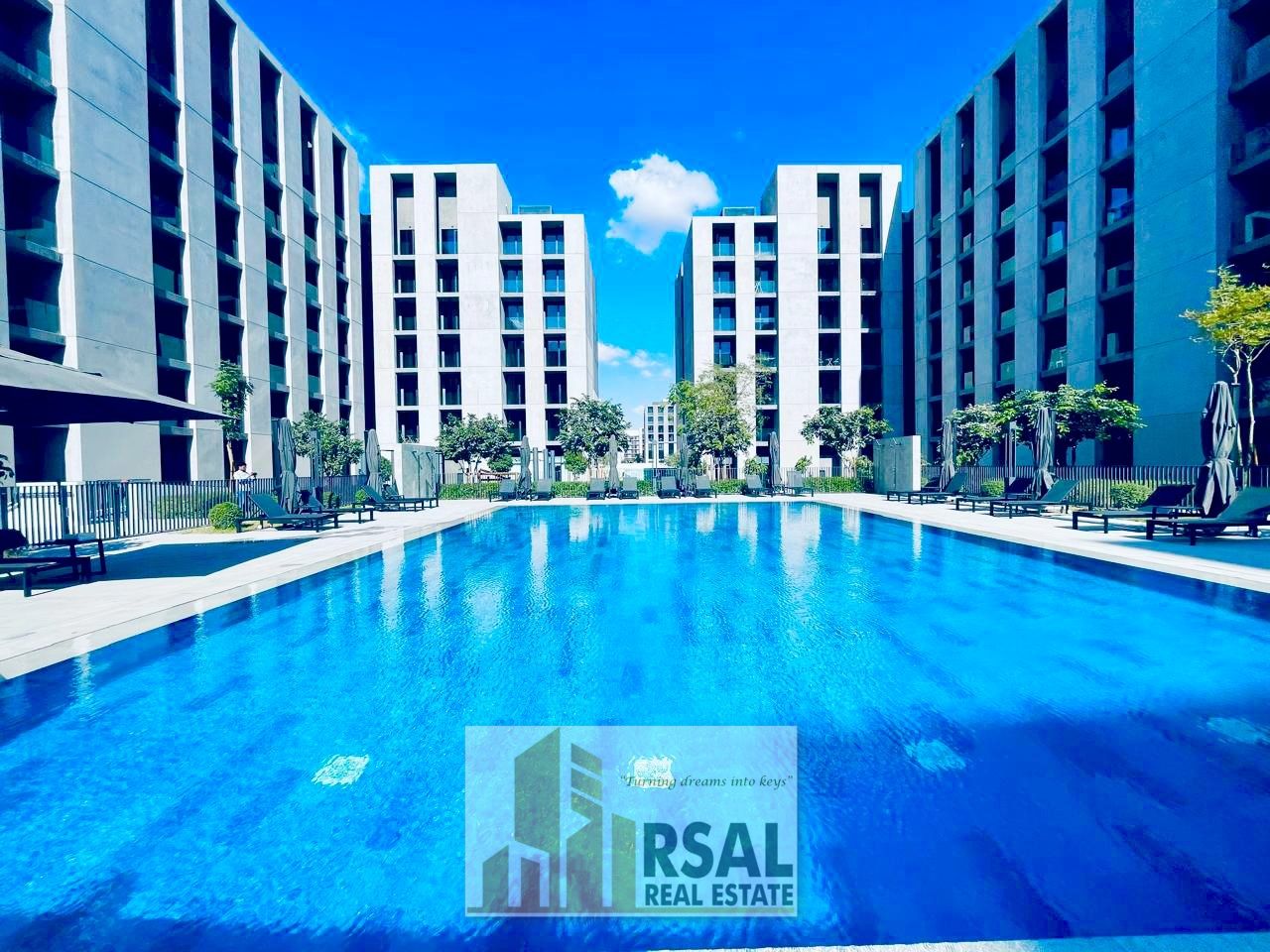Brand New Fully Furnished Studio with Pool View & Balcony in Tiraz