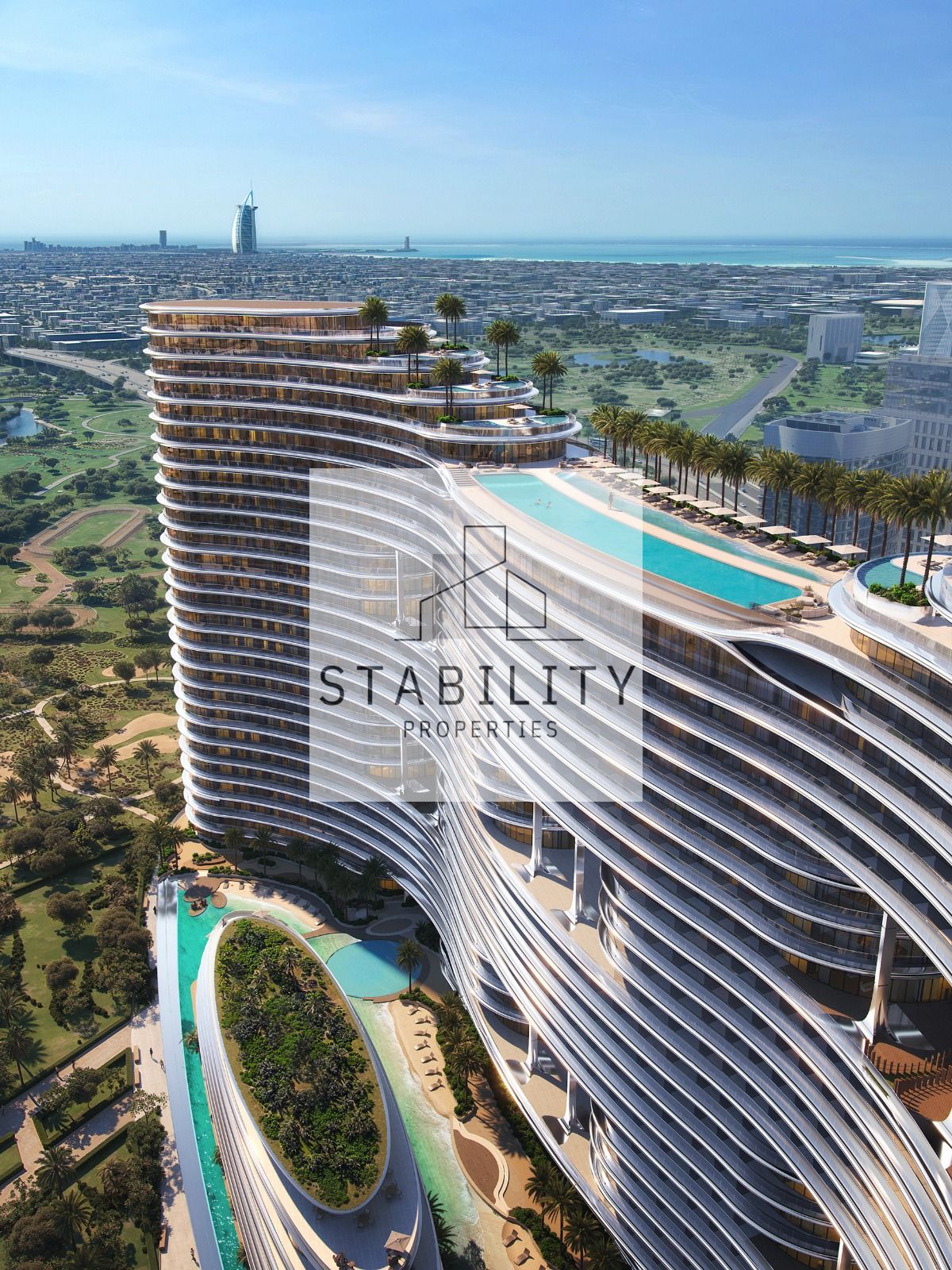 Furnished 1BR | Binghatti Aquarise | Burj & Skyline Views