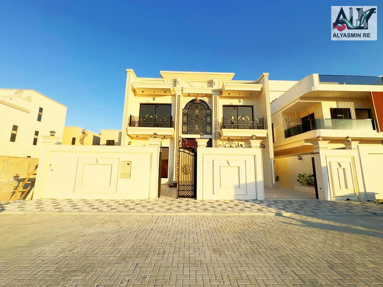 Own a ready-to-move-in villa with central air conditioning installed. Land area 4300 sq ft in the most prestigious location in Ajman, Al Alia area. Ce