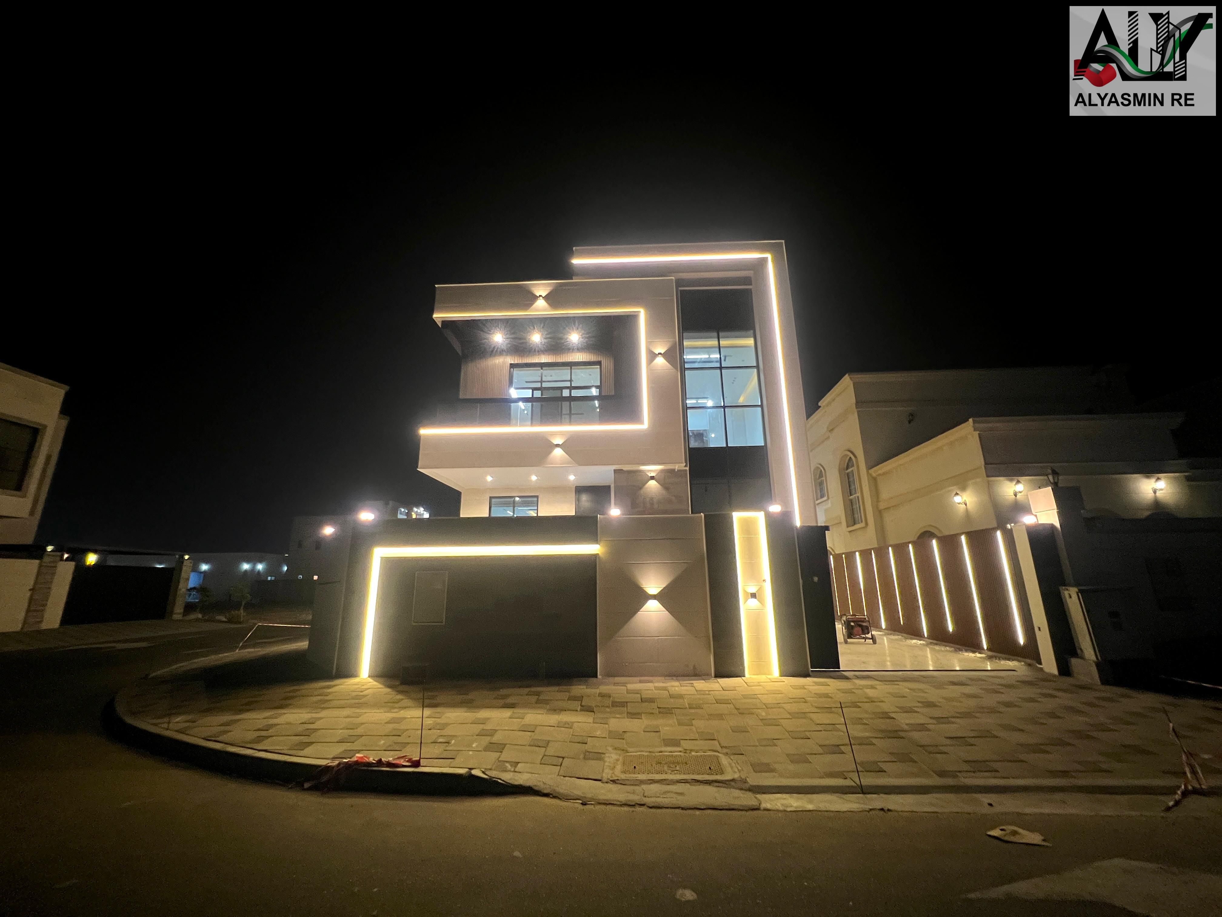 A corner villa with fantastic specifications, 4 master bedrooms, and a swimming pool, including registration and ownership fees.