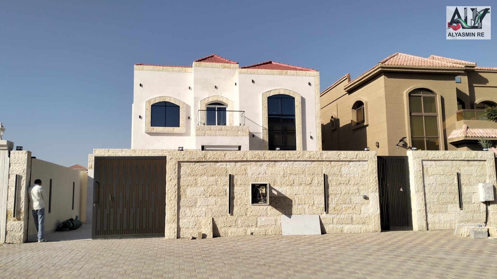 A unique opportunity to own a luxurious villa with excellent spaces in Al Muwaihat area, Ajman. Classic European design, stone facade, and high-qualit
