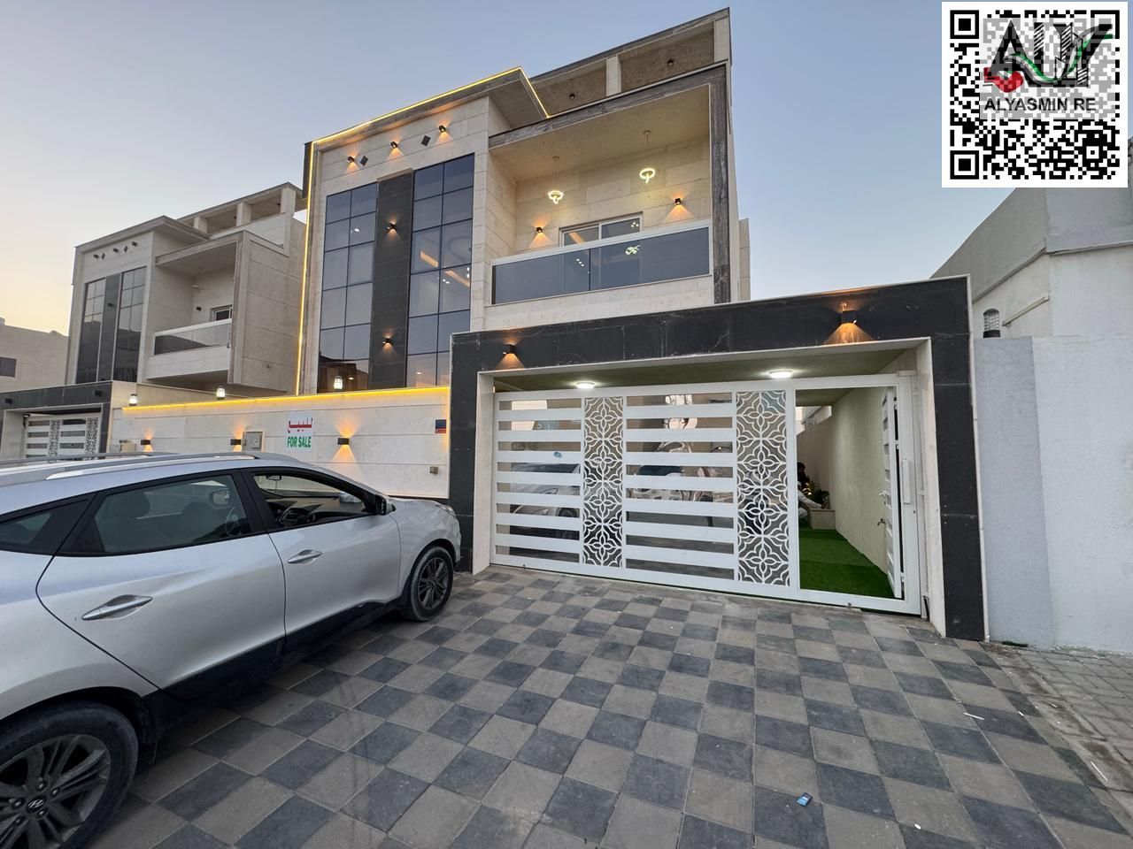 Villa for sale in Al Yasmine with easy payment, one of the most beautiful areas in the Emirate of Ajman, freehold for all nationalities,