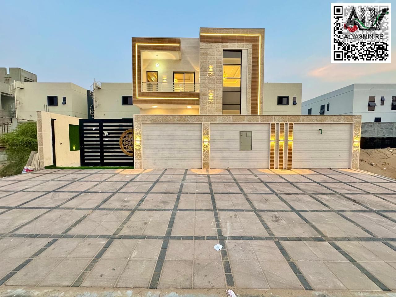 Villa for sale in Al Zahia with easy payment, one of the most beautiful areas in the Emirate of Ajman, freehold for all nationalities,