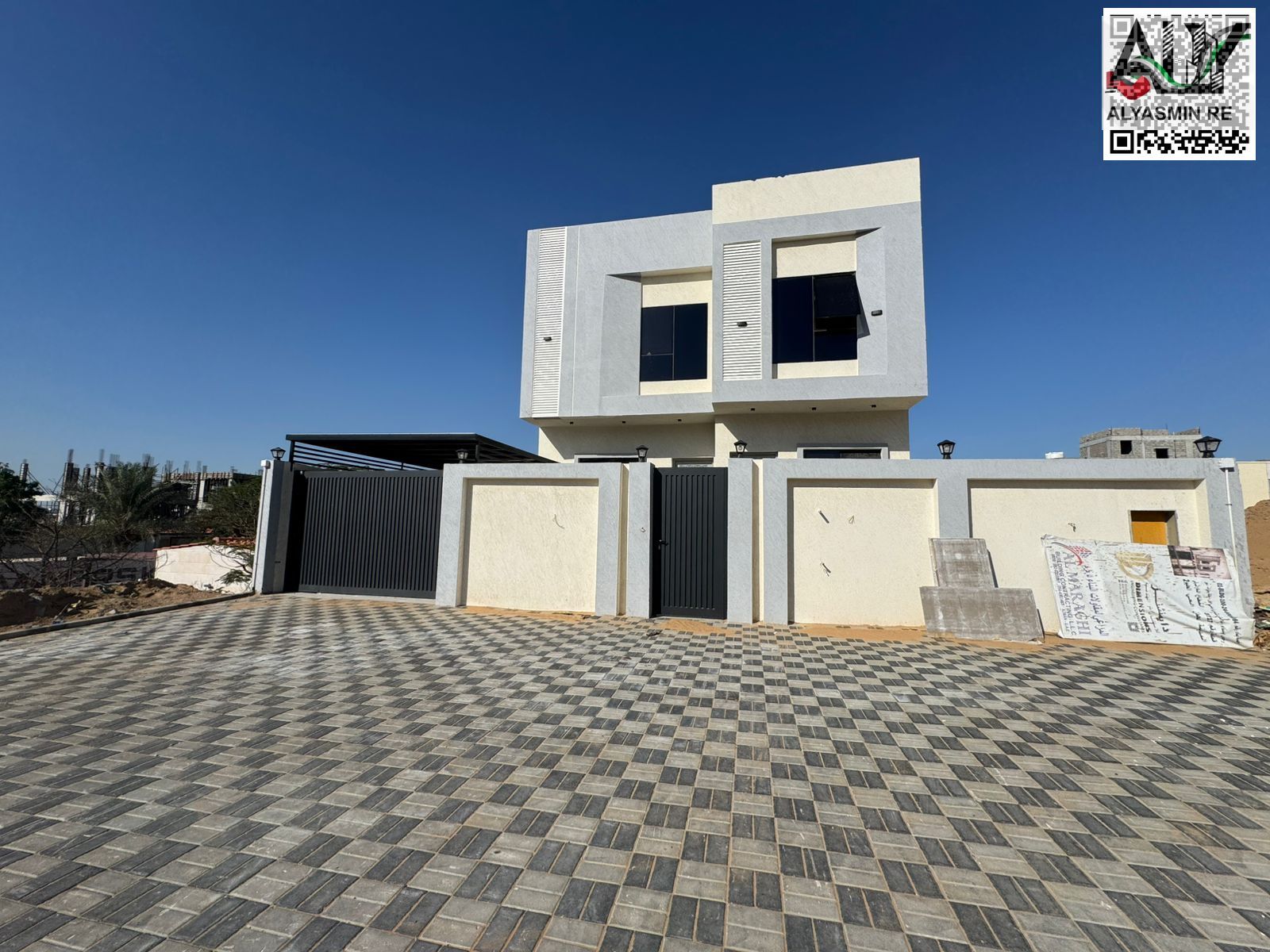 An exceptional offer on super deluxe villas in the Emirate of Ajman Al Helio Without down payment and bank financing for the longest repayment period
