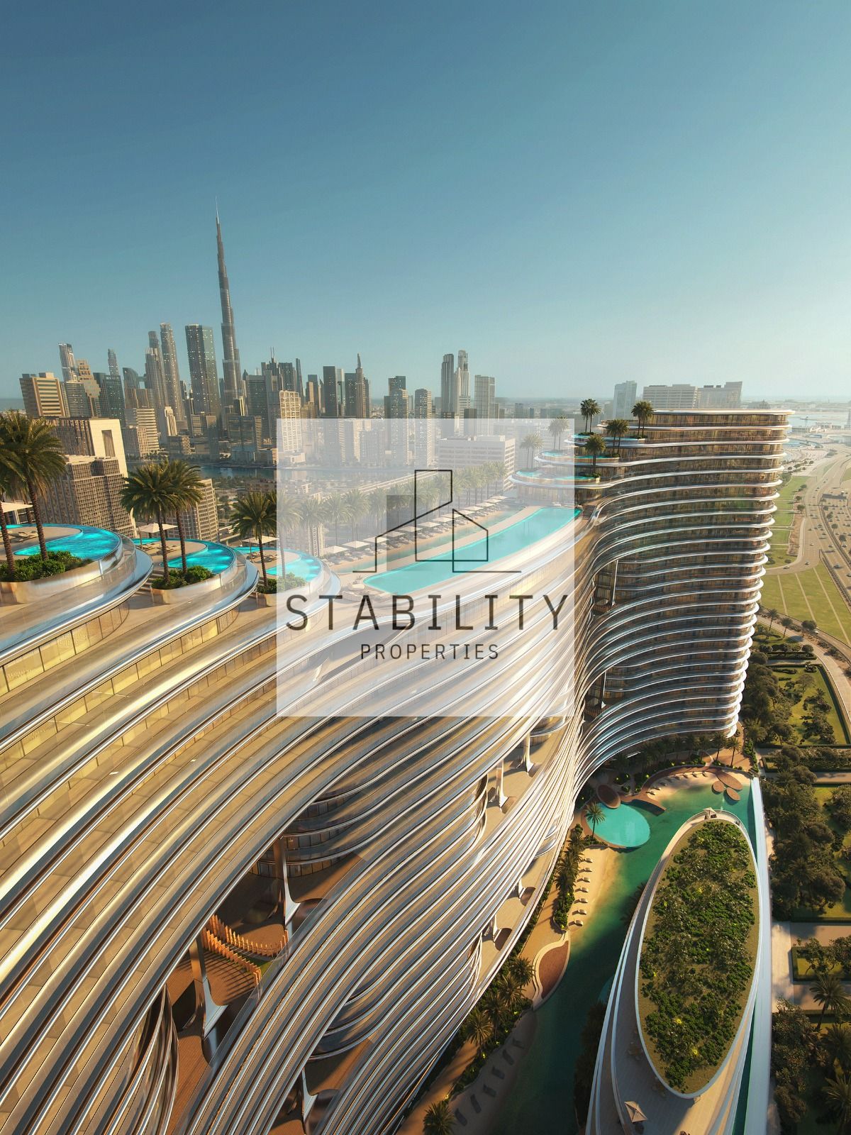 Burj Khalifa View | 1BR Apartment | Binghatti Aquarise | Furnished Urban Living