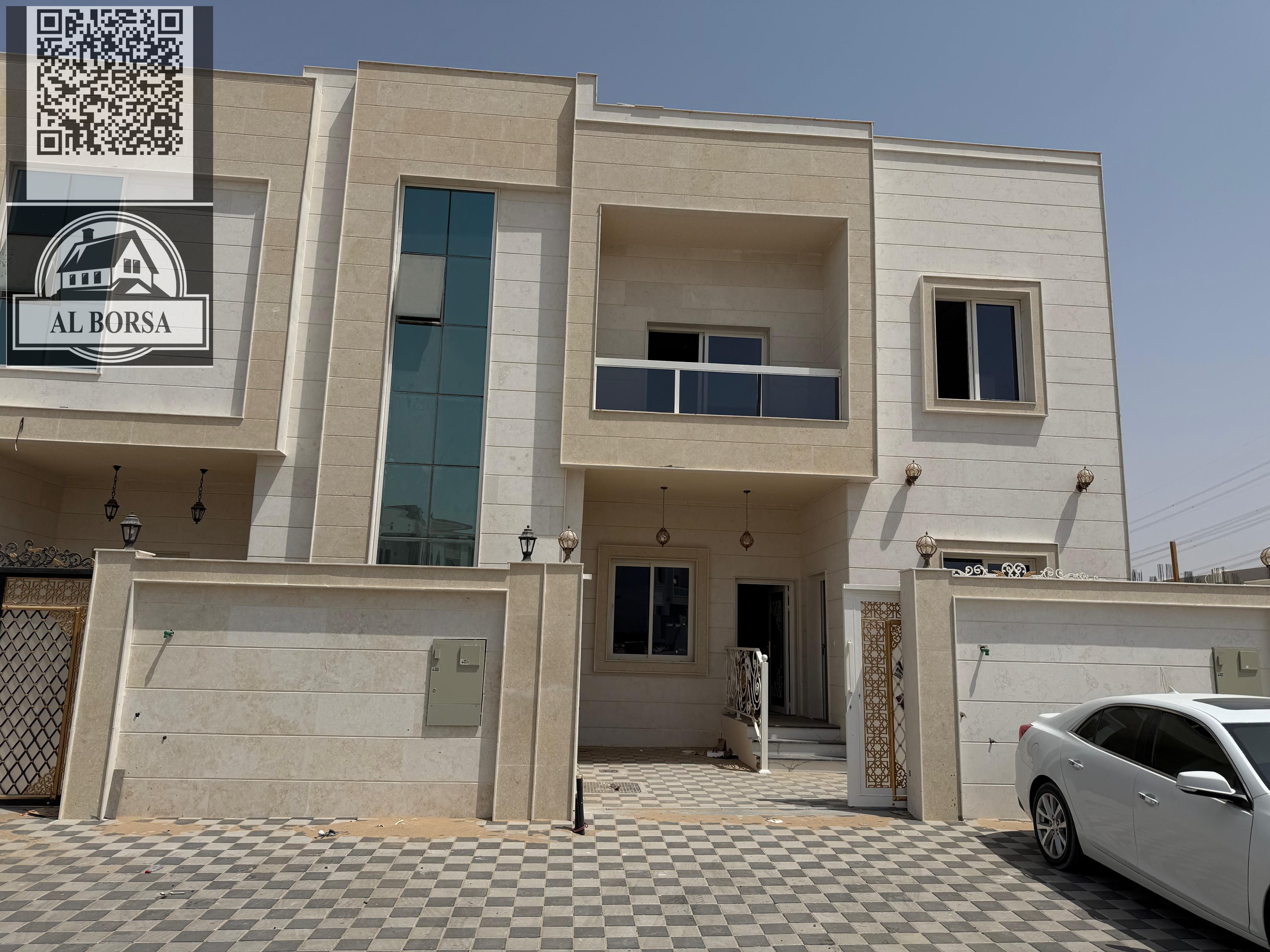 Villa for rent in Al Helio 2, Ajman - 4 master bedrooms, majlis, living room, maid's room - First occupancy - 75,000 AED