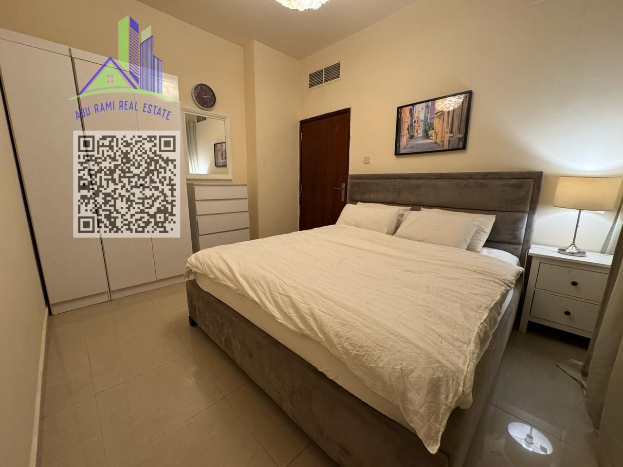 Two bedrooms and a living room, furnished, monthly rent in Al Nakheel, near Ajman Corniche - behind the Gold Souk