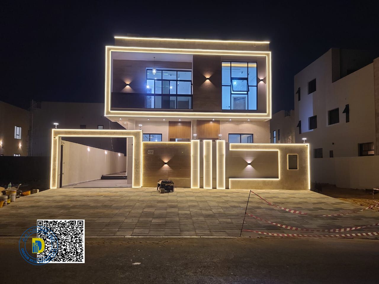 For sale: Modern villa with 7 bedrooms and roof , including registration fees, in Al Bahia. Freehold to all nationalities and bank financing .