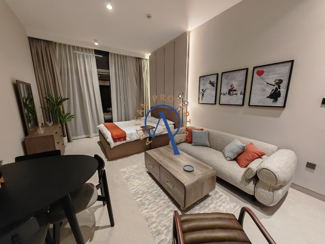 FURNISHED STUDIO | BALCONY WITH SKYLINE VIEW | READY TO MOVE